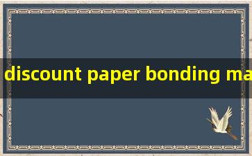 discount paper bonding machine